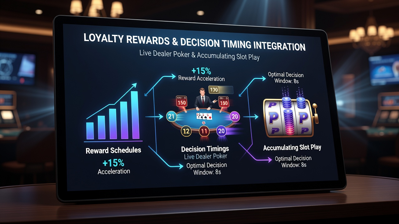 Diagramm zur Verbindung von Timing-Mustern mit Belohnungsakkumulation in Casino-Spielen