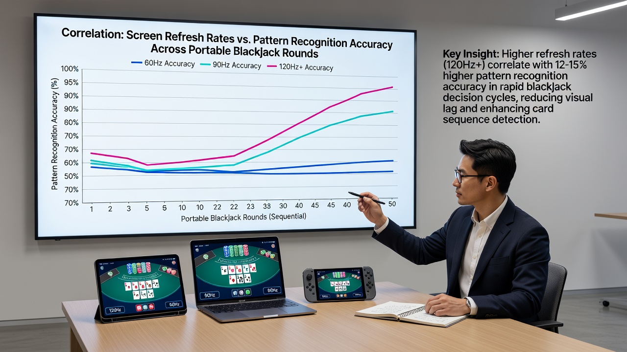Analyse von Walzenmustern und Bonus-Triggern auf einem Tablet mit variabler Bildwiederholrate