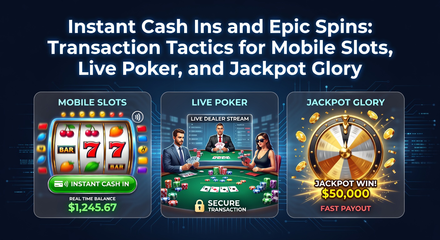 Smartphone mit laufendem Mobile-Slot-Spiel und Einzahlungsoptionen im Vordergrund, das schnelle Transaktionen symbolisiert