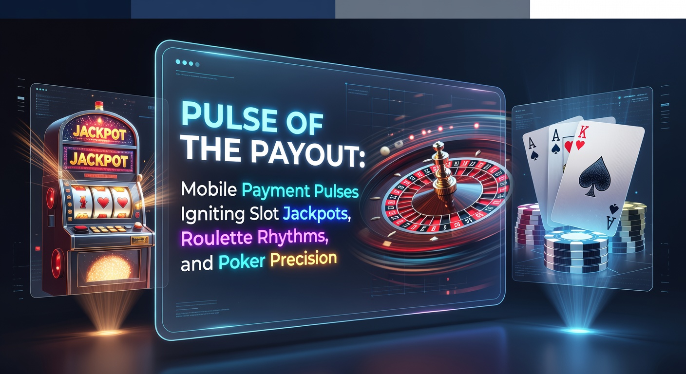 Smartphone mit Casino-App und leuchtenden Jackpot-Symbolen, das schnelle mobile Zahlungen symbolisiert