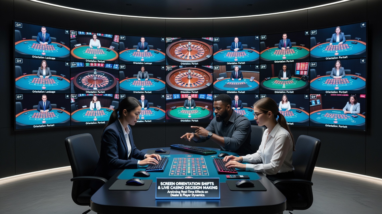 Vergleich der Interface-Layouts vor und nach einer Bildschirmdrehung in einer Live-Poker-Session