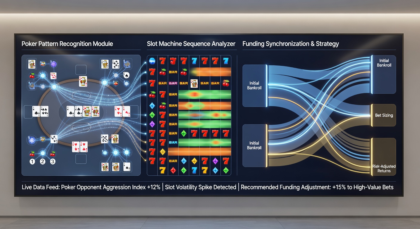 Diagramm zur Verknüpfung von Zahlungszeitpunkten mit Poker- und Slot-Mustern
